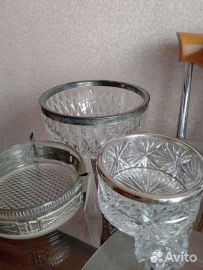 Хрустальные конфетницы СССР