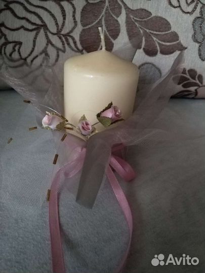 Свеча декоративная ручная работа