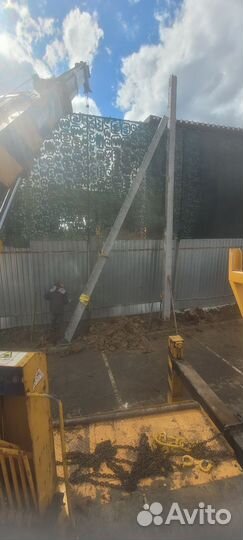 Установка бетонных опор