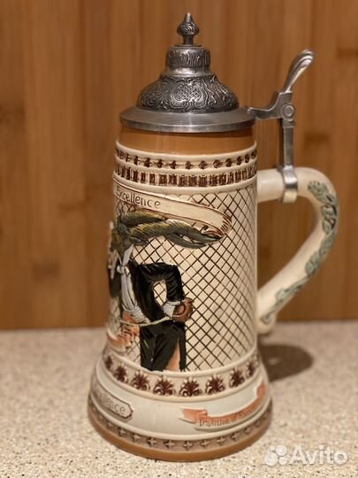 Пивная кружка с крышкой Kozel