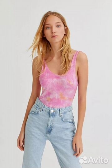 Боди tie-dye Pull&Bear S-M