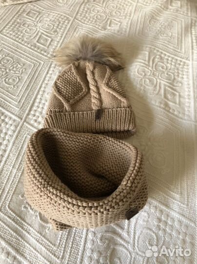 Комплект шапка и снуд меринос