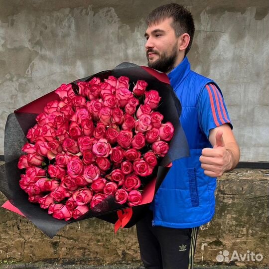 Букеты гиганты из роз доставка
