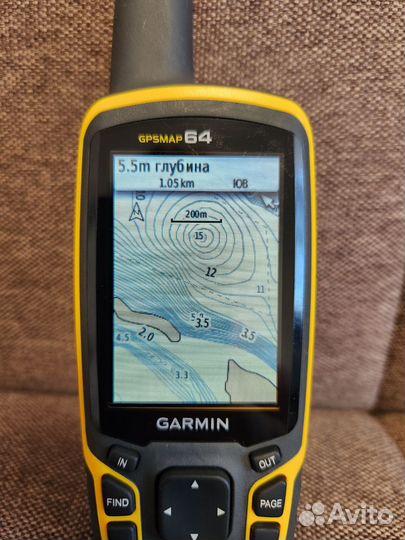 Garmin GPSmap 64 с картой глубин