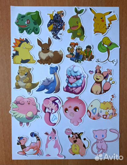 Наклейки водостойкие