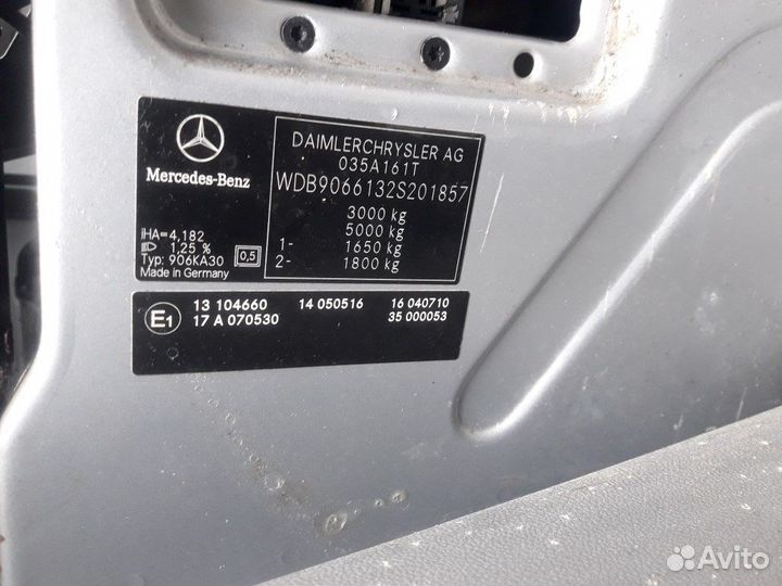 Разбор на запчасти Mercedes Sprinter 2006-2014