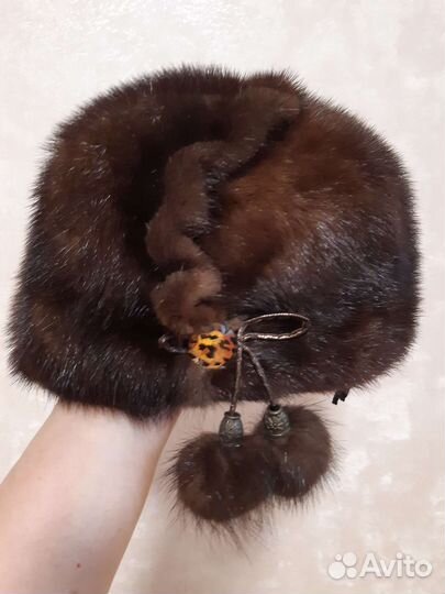 Шапка норковая женская