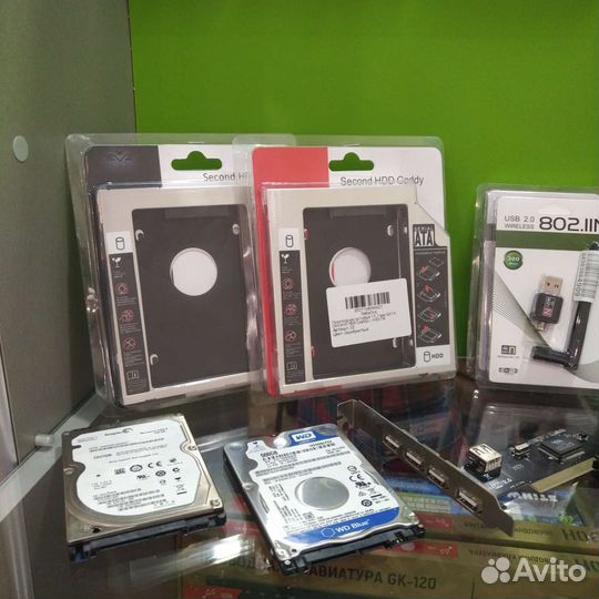 Жёсткие диски, SSD, салазки