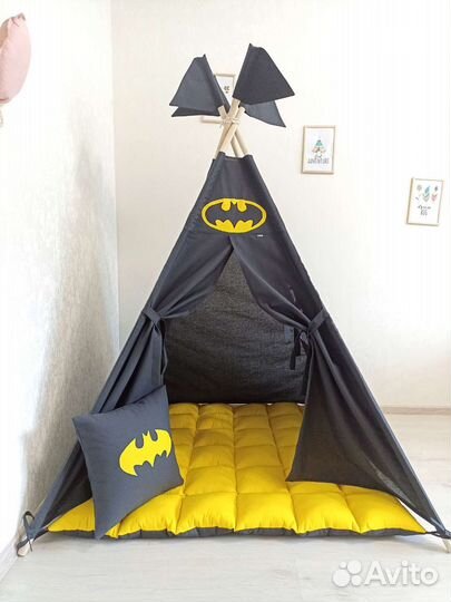 Палатка детская, вигвам бетмен