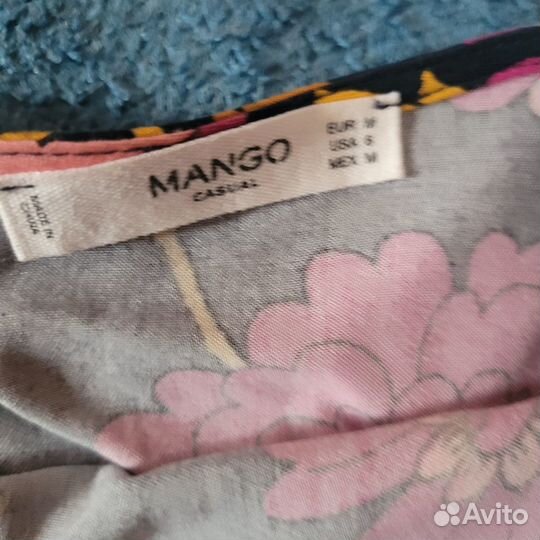 Блузка на завязках внизу Mango