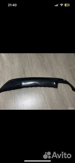 Юбка заднего бампера hyundai Santa Fe 3 2015-18