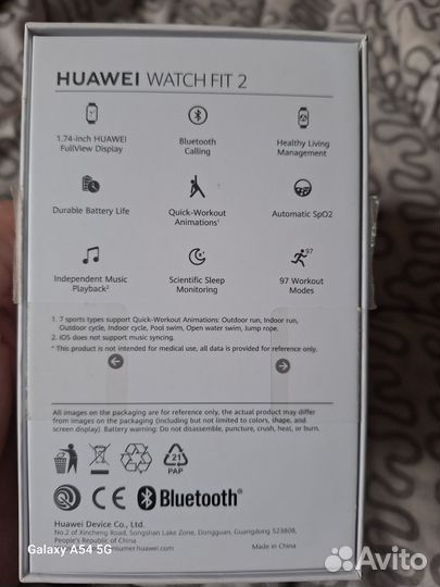 SMART часы huawei watch fit 2 YDA-B09S