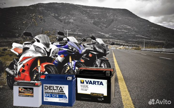 Аккумуляторы мото 6 вольт и 12 вольт