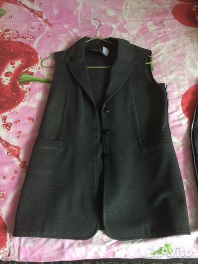 Школьная юбка и жилет