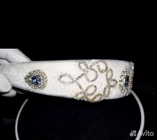 Ободок бархатный 