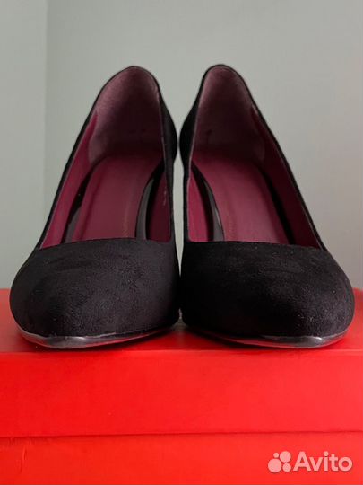 Туфли чёрные замшевые 38 размер