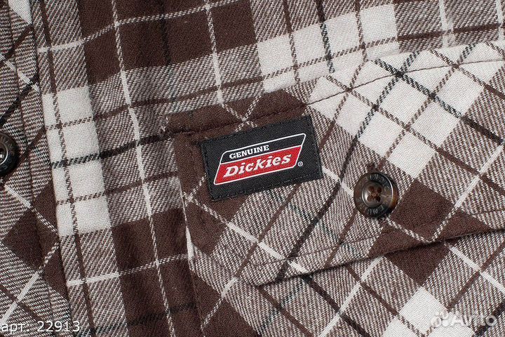 Рубашка Dickies brown клетчатая Коричневая