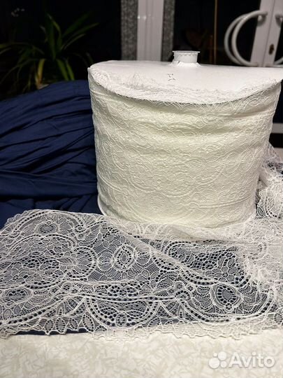 Ткань Кружево стрейч, стразы