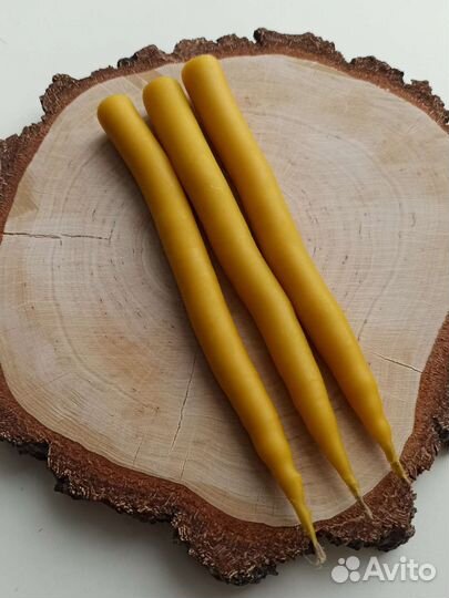 Свечи восковые ручной работы маканые