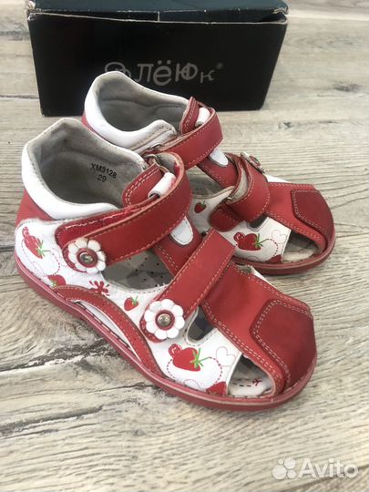 Летние сандалии на девочку 29р