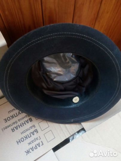 Шляпа фетровая женская синяя