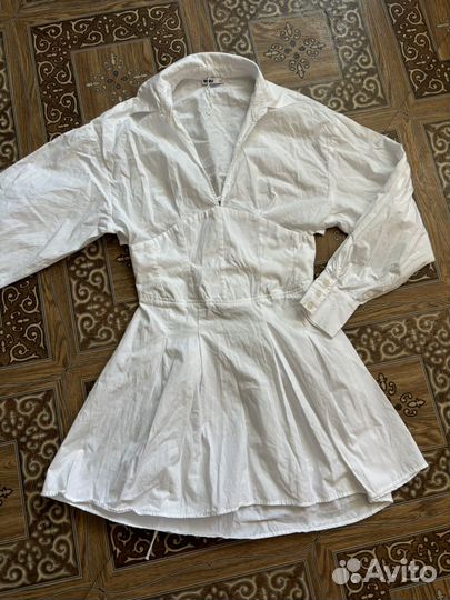 Хлопковое платье Ecru S