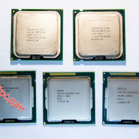 Процессоры Intel Core i7, Core 2 Duo, Celeron