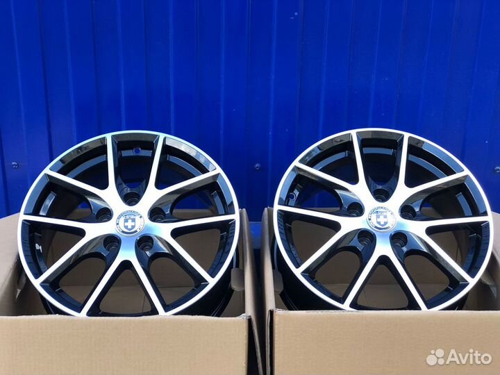 Диски r16 5x114,3 HRE P101 Черные с полировкой