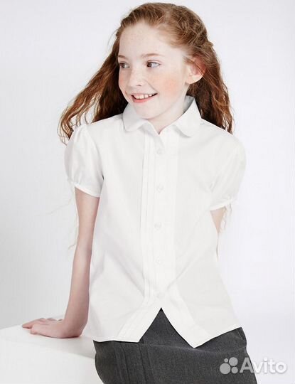 Школьная блузка для девочек 8-9, 10-11, 12-13 лет