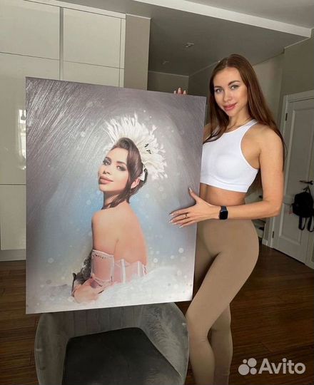 Портрет по фото на холсте, Печать на холсте