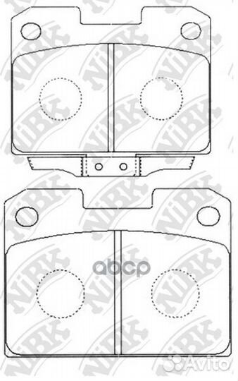Колодки тормозные дисковые передние NiBK PN3338