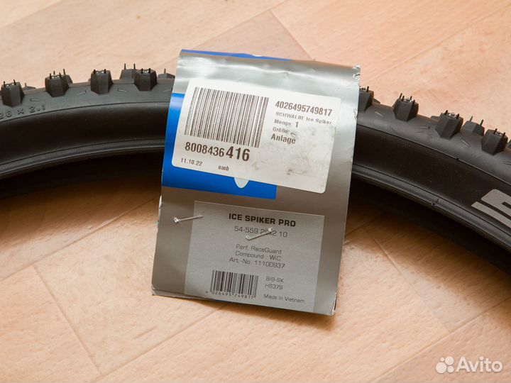 Покрышки Schwalbe Ice Spiker Pro 26x2.1 новые