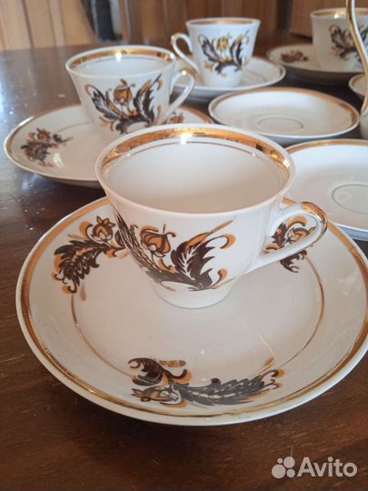 Кофейный сервиз Рига на экспорт винтаж СССР