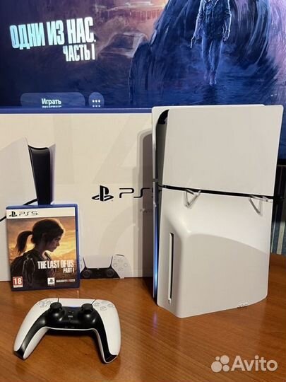 Sony playstation 5 slim с дисководом 1тб