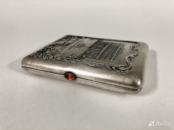 Портсигар новый Моссовет латунь СССР 40-50х годов