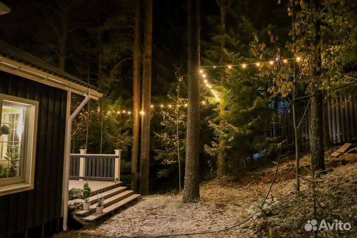 Ретро гирлянда, светодиодная, уличная (7 метров)