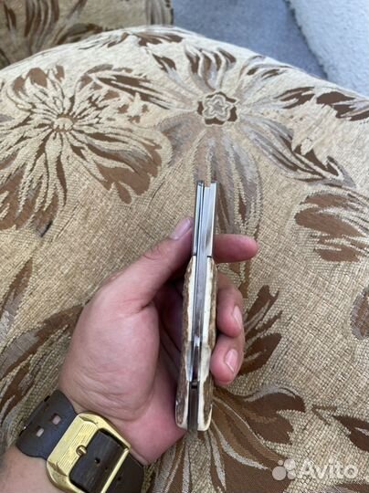 Нож складной ручной работы