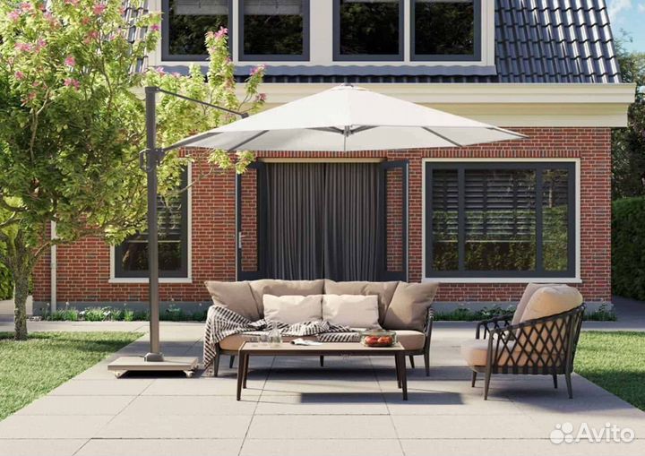 Зонт для дачи. Зонт уличный боковой