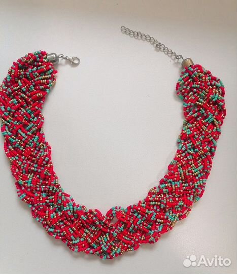 Колье из бисера ручная работа