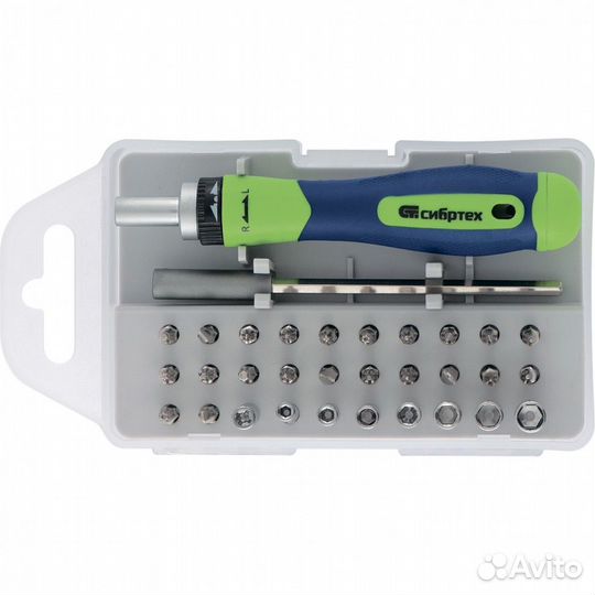 Отвертка реверсивная для точных работ с набором би