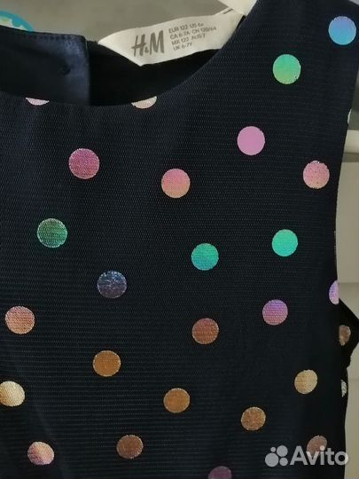 Платье нарядное h&m 122