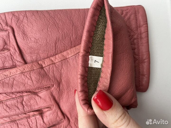 Перчатки кожаные