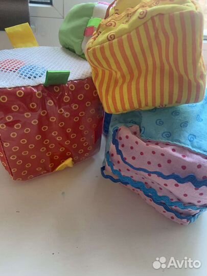 Кубики мягкие развивающие