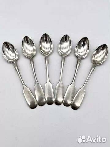 Царские серебряные ложки 6 шт.1898 г. Пастуховъ