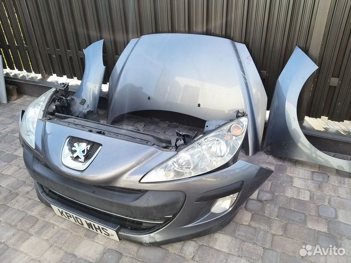 Ноускат Peugeot 308 Морда в сборе (Серый)