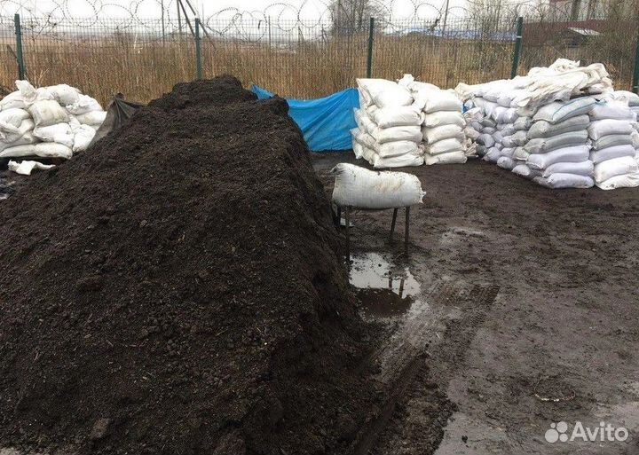 Грунт черный, грунт полевой в мешках