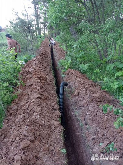 Земляные работы копка в ручную