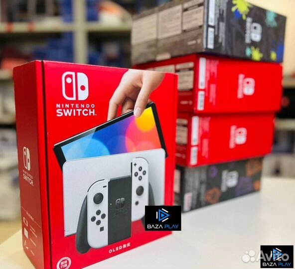 Nintendo Switch oled Zelda/Splatoon/Pokemon/Белый