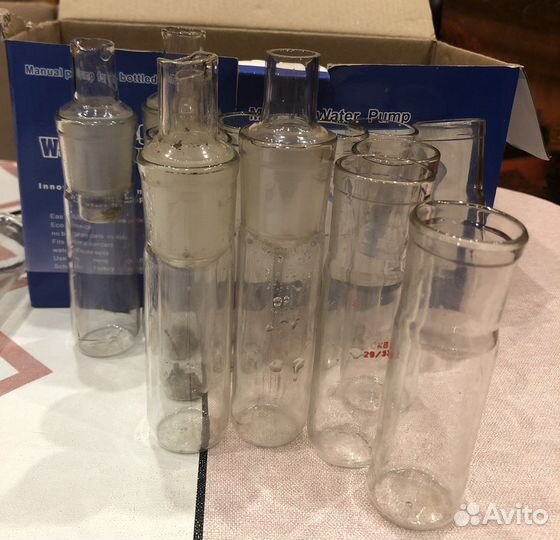 Лабораторные стаканы, цилиндр, ступки