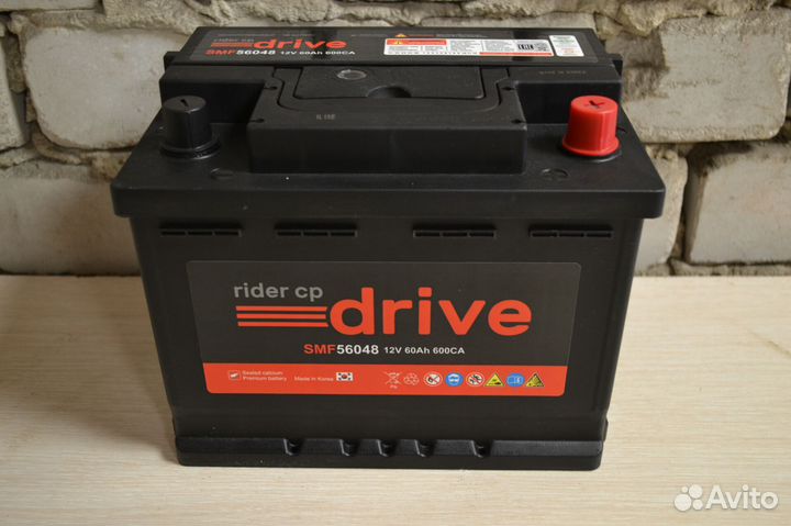 Аккумулятор автомобильный riderr